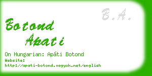 botond apati business card
